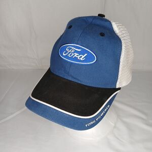 Ford Hat Colorblock Embroidered Baseball Cap Hat Strapback Official Logo Car